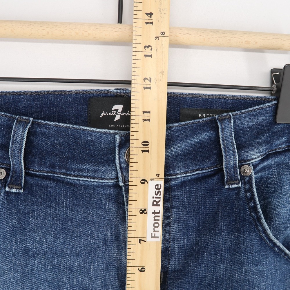 7 For All Mankind Men's Bootcut Jeans - Blue - Picture 6 of 12